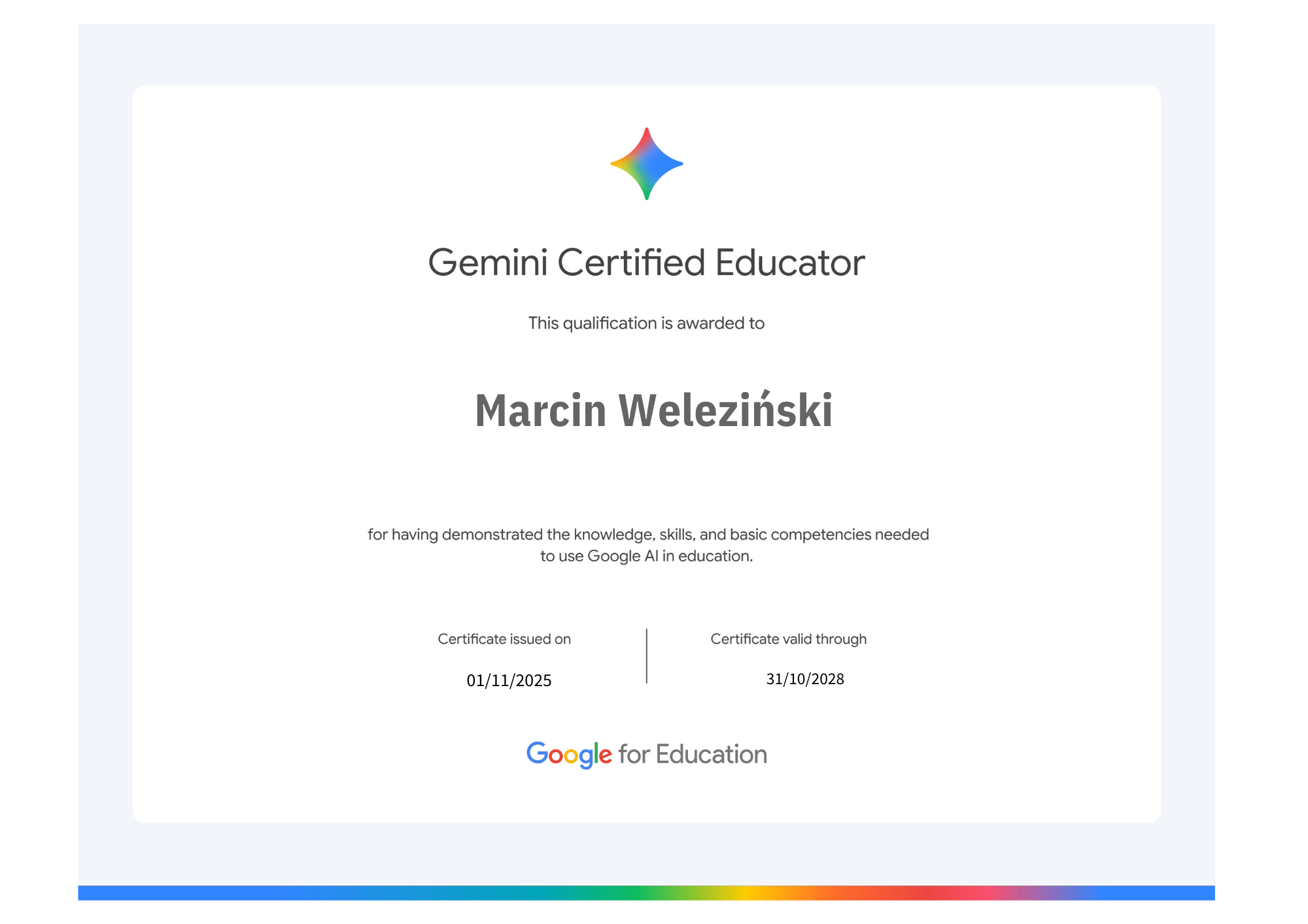 certyfikat-Gemini